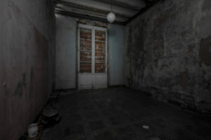interior of an apartment with abandoned walls, ceilings and floors in the center of a European city interior of an apartment with abandoned walls, ceilings and floors in the center of a European city